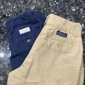 Boys lit of 2 Janie and Jack linen shorts